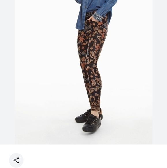 Desigual Peony Long Print Trousers Size 36/XS - Picture 2 of 12